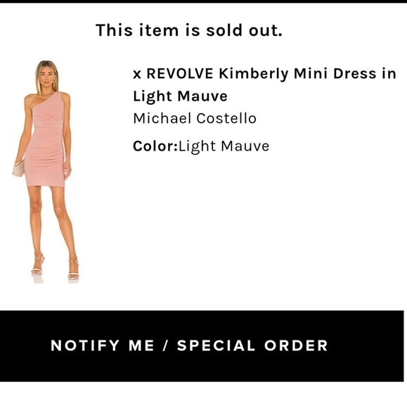 NWT Michael Costello x Revolve Kimberly Mini Dress - Picture 2 of 4